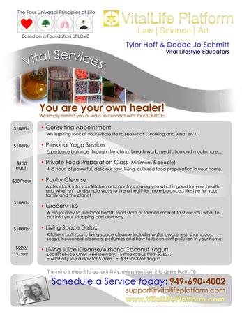 Services | Holistic Services |Vital Life Foundation